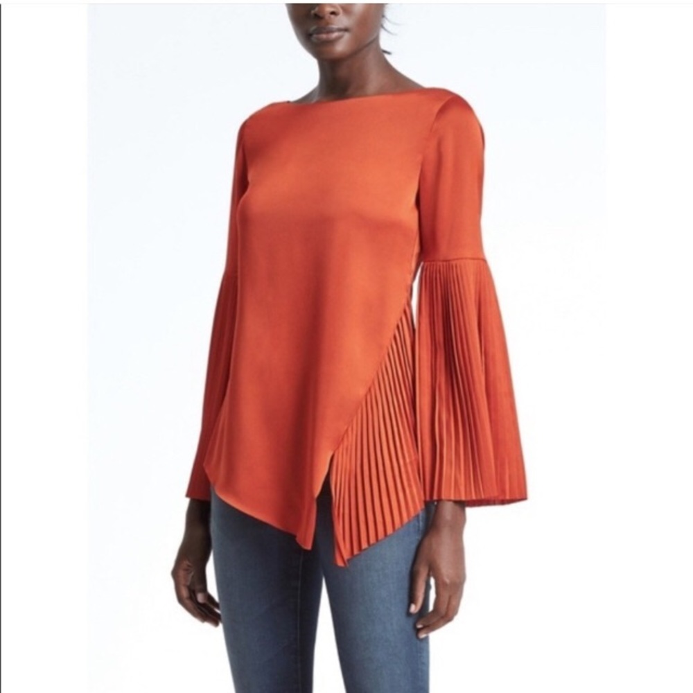 BR x Olivia Palermo Satin Blouse